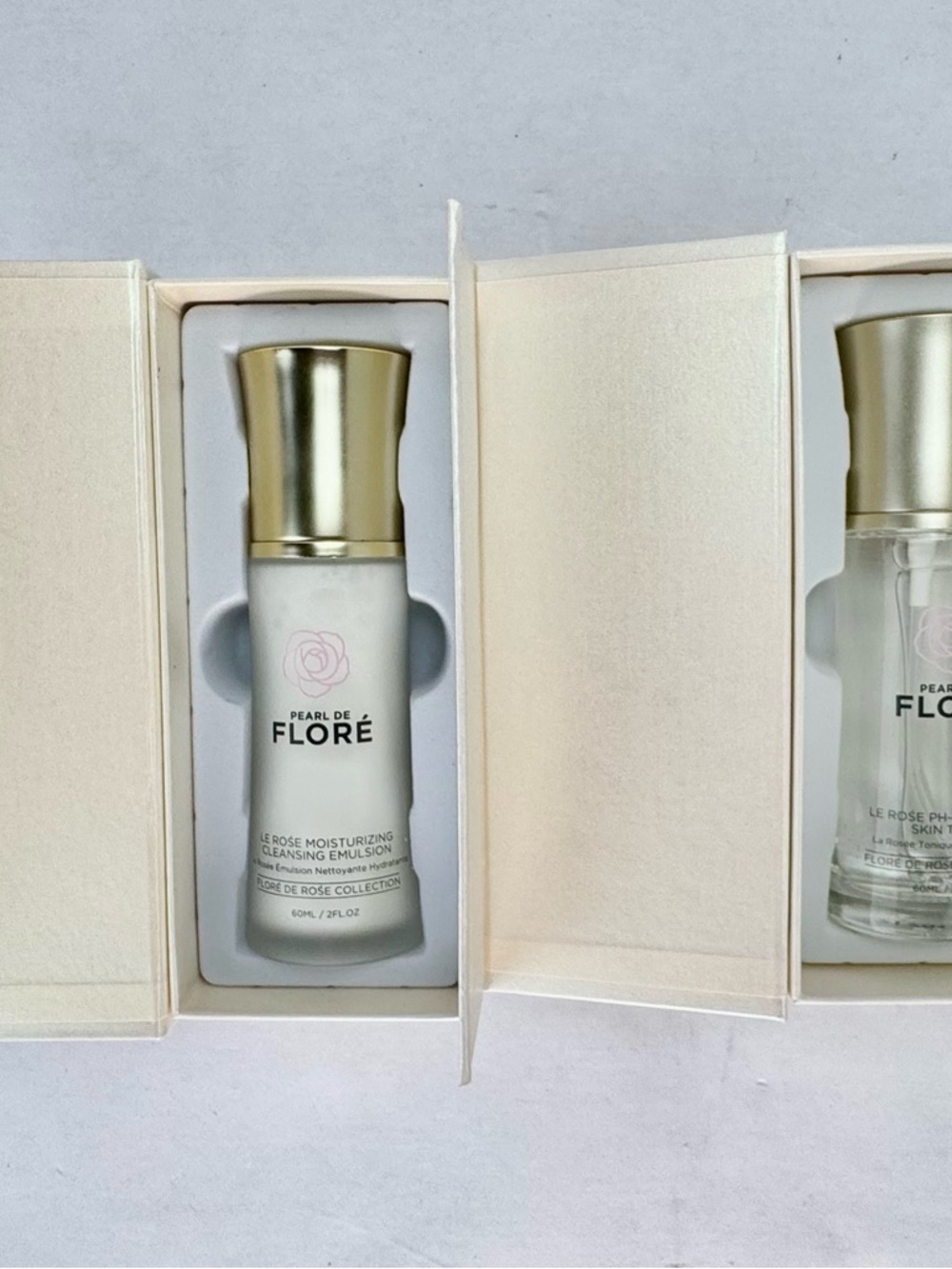 Pearl de Flore Le Rose Skincare Set NIB Cleanser & Toner Bundle - Picture 2 of 6
